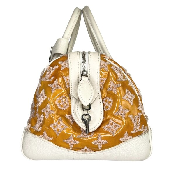 LOUIS VUITTON LV Monogram Bouclettes Speedy Amber Boston Embroidered Lambskin LV - Picture 6 of 16